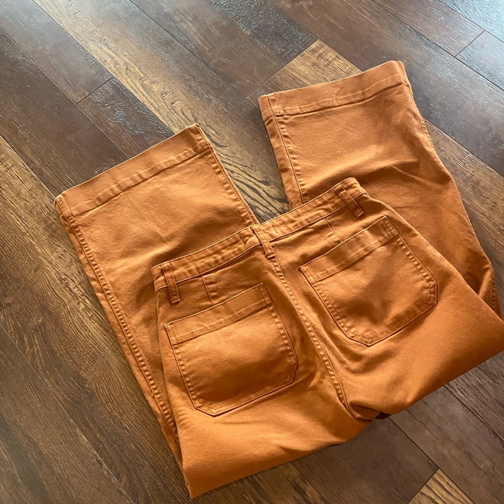 Madewell Burnt Orange High-Rise Jeans - Picture 8 of 9